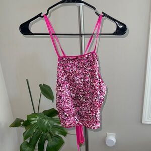 Women’s Sparkly Pink Top size small NWOT
